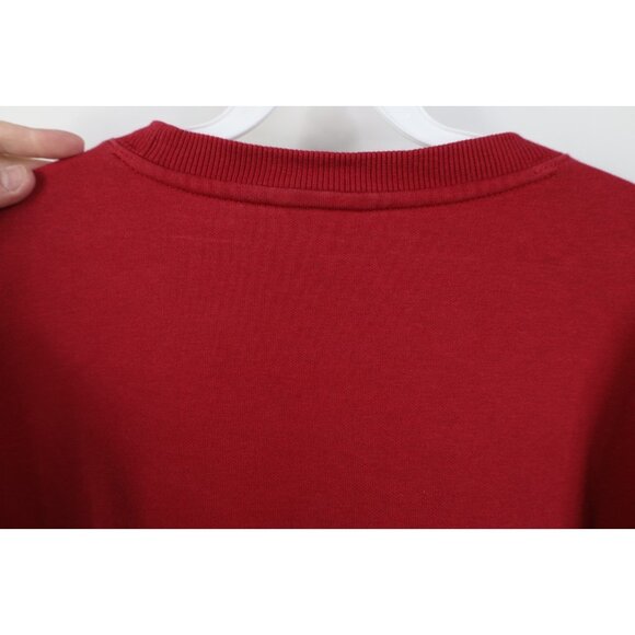 Vintage Mens Large Distressed University of Alabama Crewneck Sweatshirt Red - Picture 12 of 15